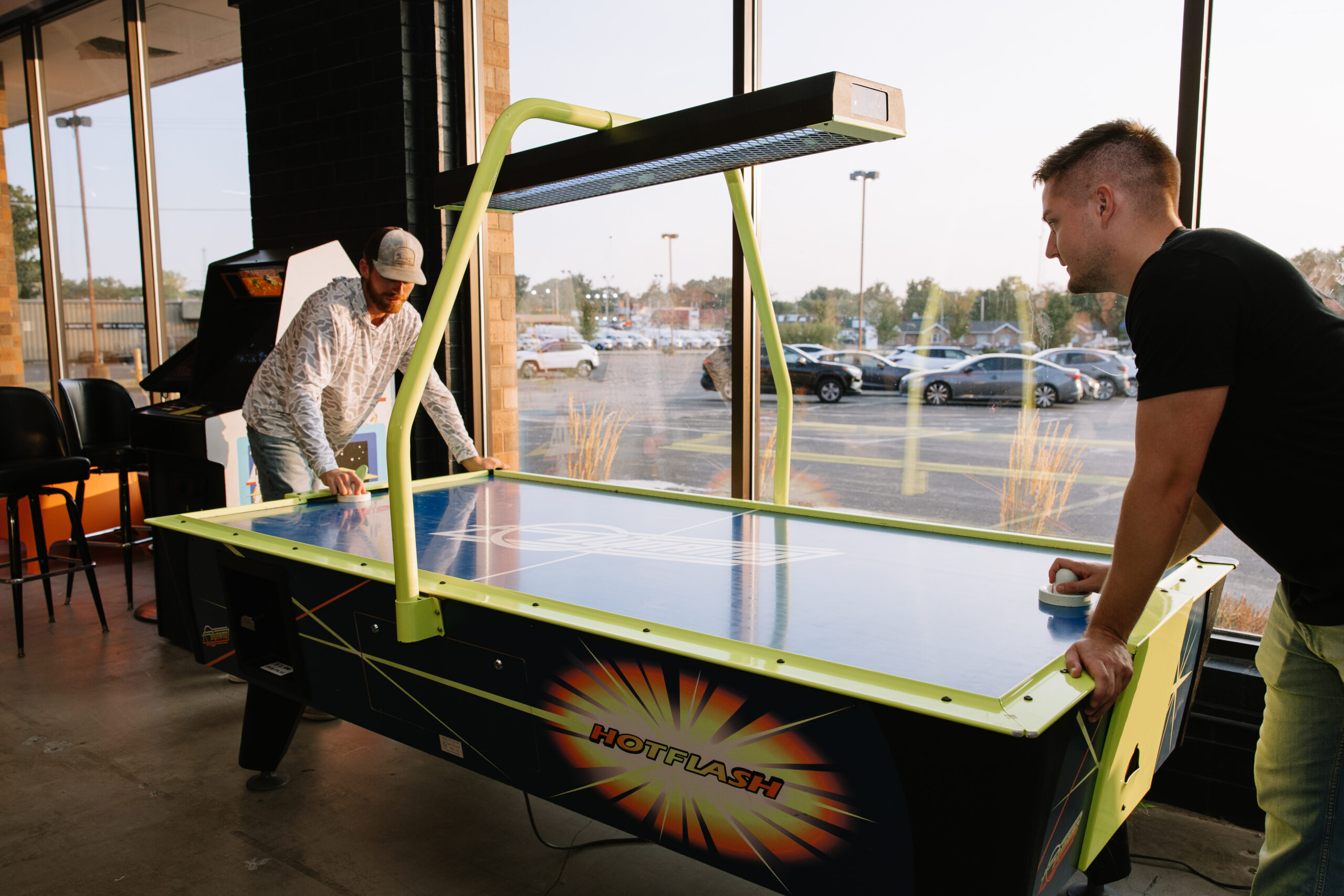 kids birthday party venue St. Charles MO Rec Hall arcade air hockey competitive gaming children group 2026